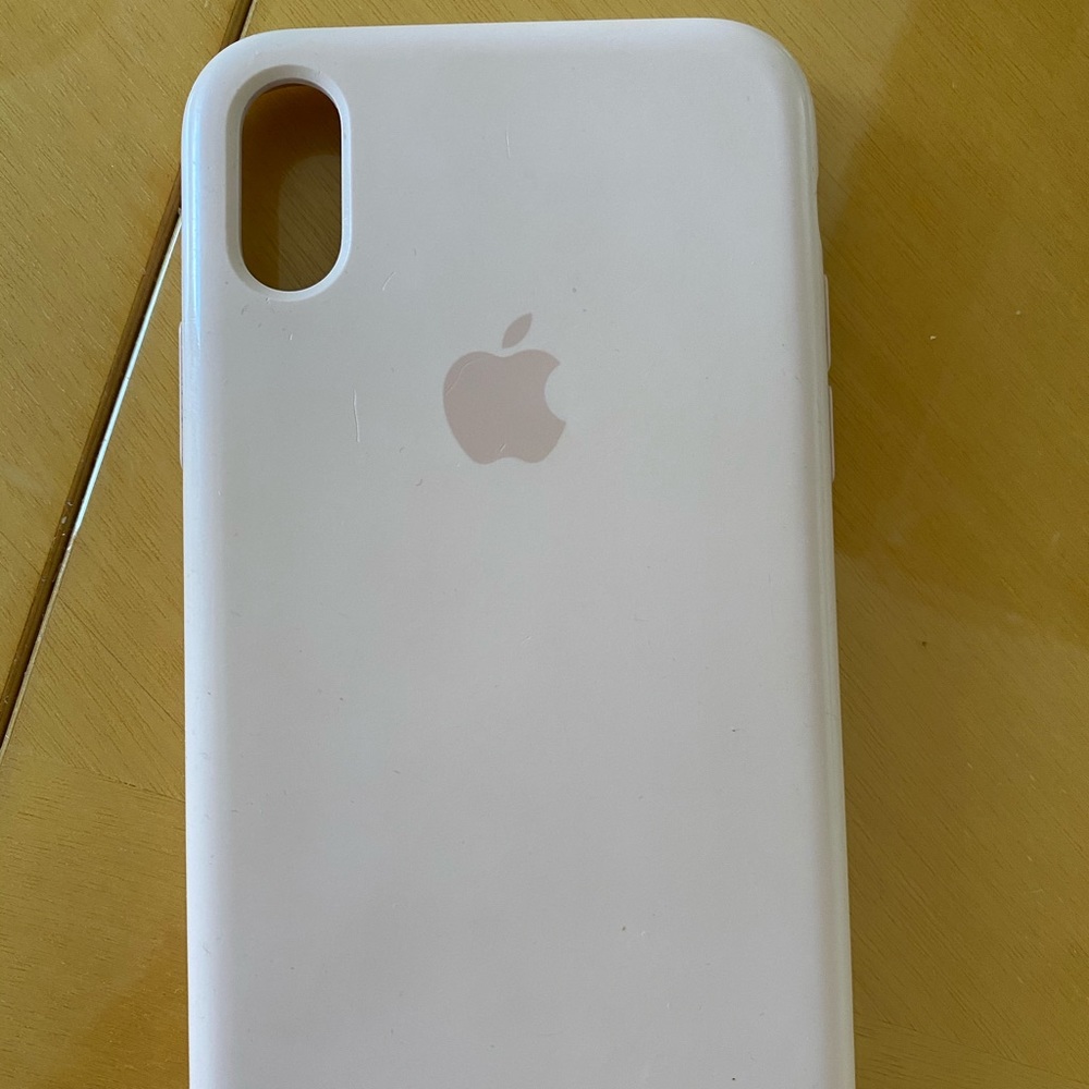 ❣️ Apple Silicone Case (for iPhone X) - Pink Sand